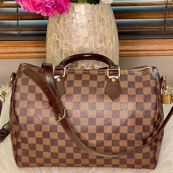 Louis Vuitton Handbags - SOLD❌Authentic LOUIS VUITTON Bandouliere Speedy 30 Damier Ebene